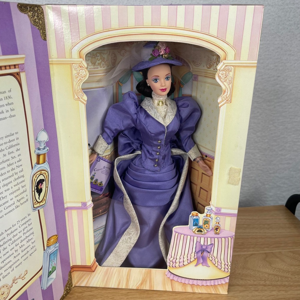Mattel 1997 Avon Mrs PFE Albee Barbie Doll Special Edition Purple Victorian